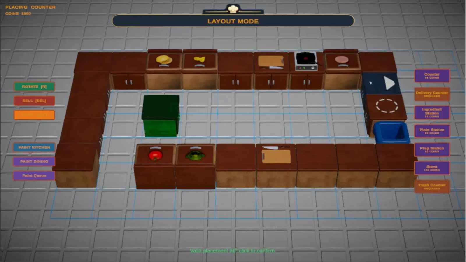 Explore restaurant layouts and kitchen stations.